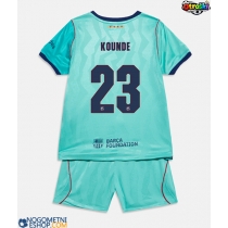 Otroški Nogometni dresi Barcelona Jules Kounde #23 Tretji 2026-27 Kratek Rokav (+ Kratke hlače)
